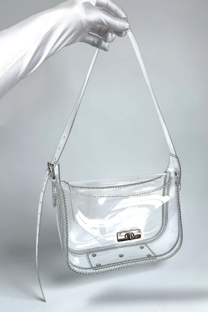 Przezroczysta torebka na ramię