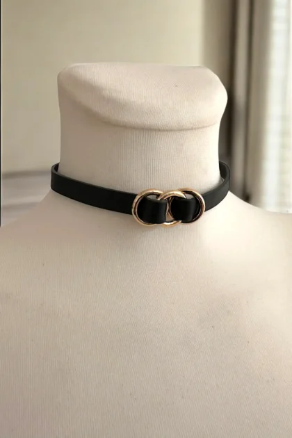 cienki trzypierscieniowy choker