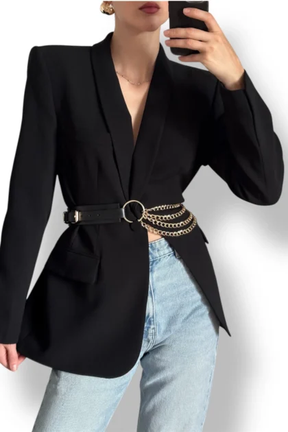 pasek ze zlotymi lancuszkami